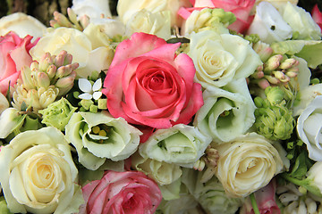 Image showing Pink and white bridal arrangement