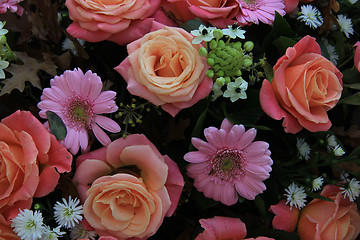 Image showing Pink Bridal Flowers