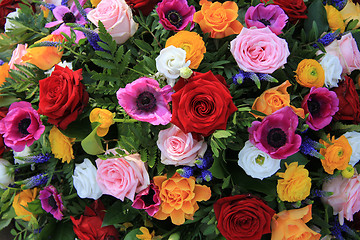 Image showing Bright colored bridal flowers