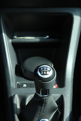 Image showing Manual transmission gear shift.