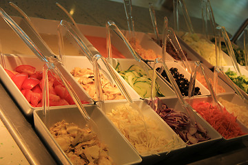 Image showing salad buffet