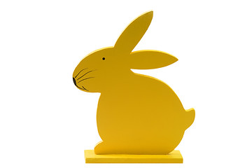 Image showing Wooden easter bunny