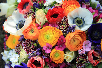 Image showing Spring bouquet in bright colors