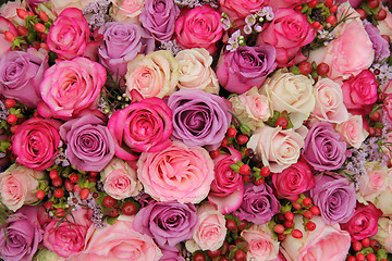 Image showing Pastel wedding flowers