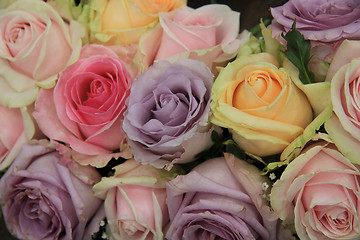 Image showing Soft pink wedding arrangement