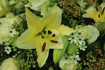 Image showing Tiger Lily wedding arrangement