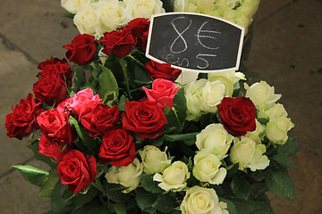 Image showing Roses at a market