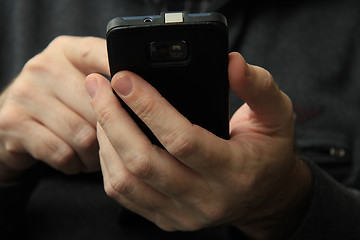 Image showing Man with smartphone