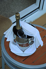 Image showing Bottle of champagne