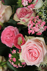 Image showing pink and white bridal bouquet