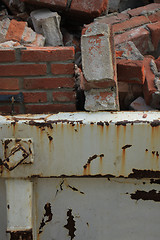 Image showing Bricks in a dumpster