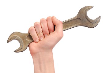 Image showing Hand and Spanner