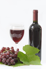 Image showing A Bottle of Red Wine