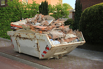 Image showing Loaded dumpster