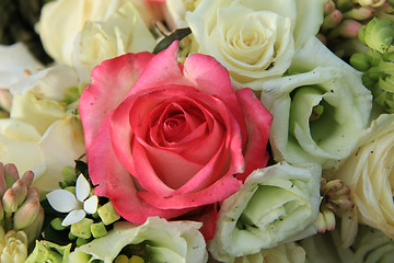 Image showing Pink and white bridal arrangement