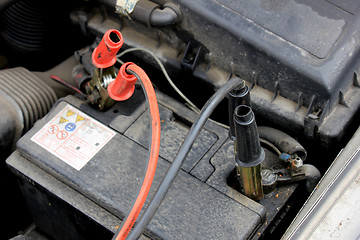 Image showing car battery charging