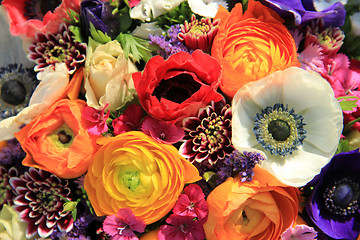 Image showing Spring bouquet in bright colors