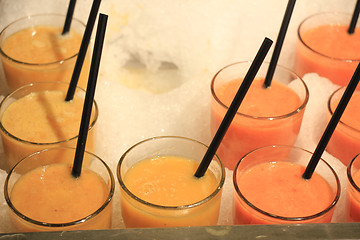 Image showing Smoothies on ice