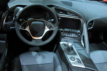 Image showing Modern car interior