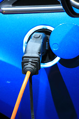 Image showing Electric car recharge