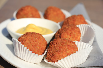 Image showing Warm fried snacks