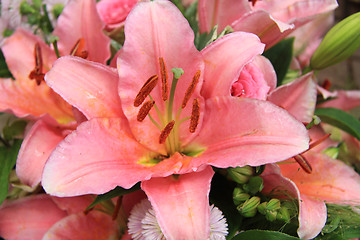 Image showing Tiger Lily wedding arrangement