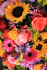 Image showing Mixed bouquet in bright colors