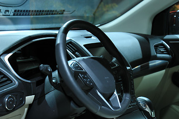 Image showing Modern car interior