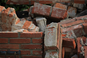 Image showing Bricks in a dumpster