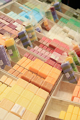 Image showing French soap at a market stall