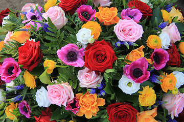 Image showing Bright colored bridal flowers