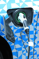 Image showing Electric car recharge