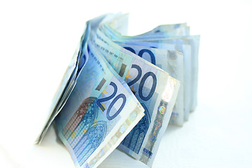 Image showing 20 euro banknotes