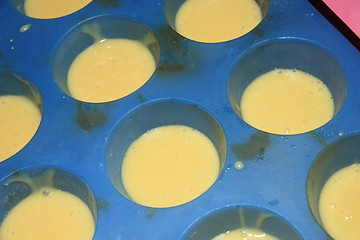 Image showing Baking cupcakes