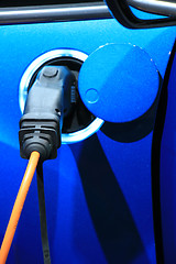 Image showing Electric car recharge