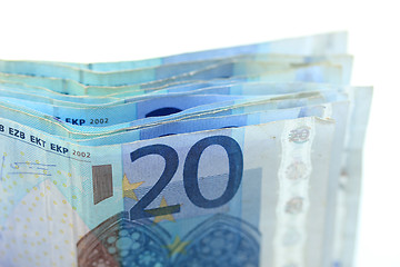 Image showing 20 euro banknotes