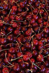 Image showing Cherries at a market