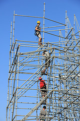 Image showing Scaffolding workers