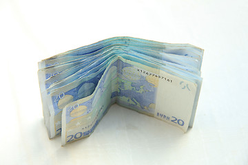 Image showing 20 euro banknotes