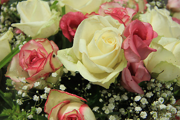 Image showing pink and white bridal bouquet