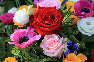 Image showing Bright colored bridal flowers