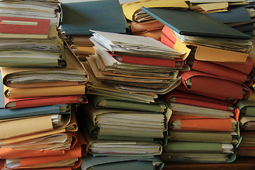 Image showing Pile of files