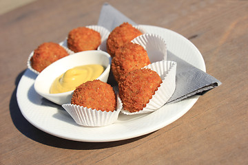 Image showing Warm fried snacks