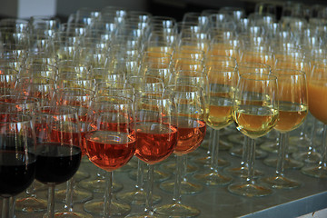 Image showing Drinks at a wedding reception