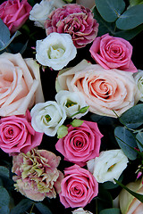 Image showing pink and white bridal bouquet