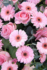 Image showing Pink bridal flowers