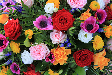 Image showing Bright colored bridal flowers