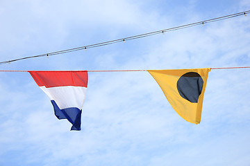 Image showing Colorful signal flags