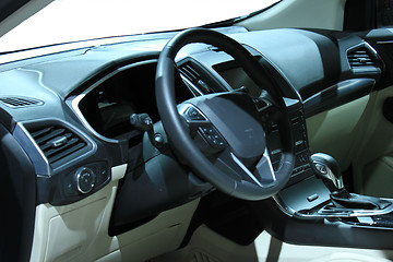 Image showing Modern car interior