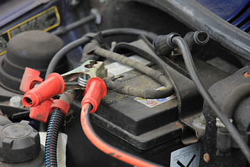 Image showing car battery charging